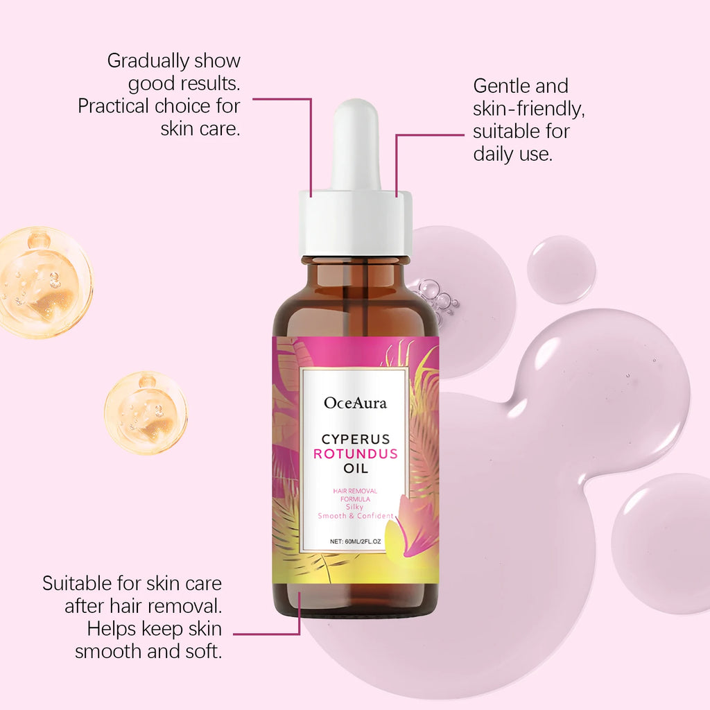 Oceaura Hair Removal Care Oil Moisturizing Gentle Remove Hair Smoothing Pore Shrink Nourishing Non-irritating Mild for Skin Care
