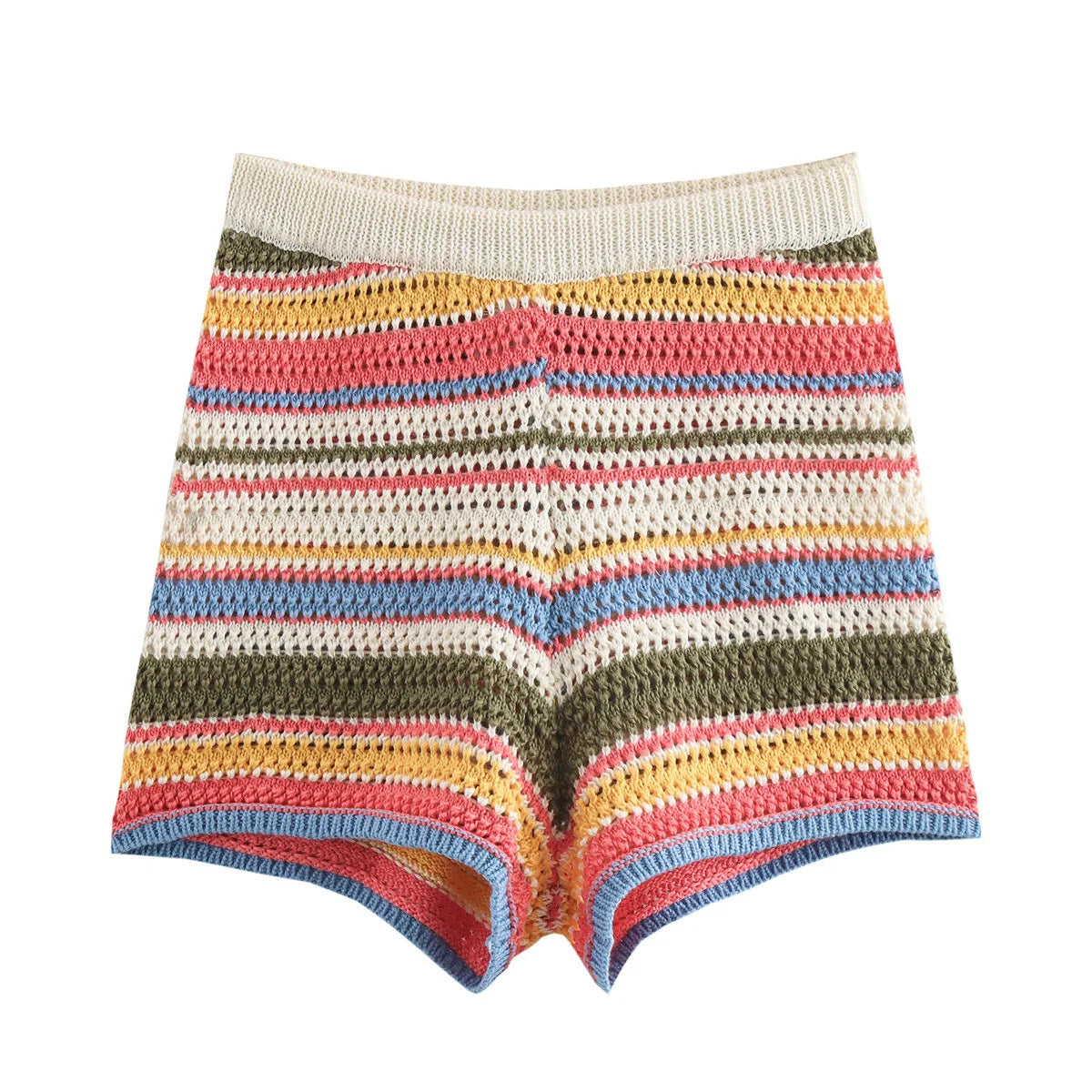 2025 Spring New POLO Shirt Collar Knitted Top Shorts Set