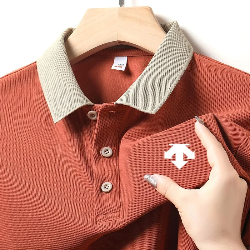 Designer Original Men's Polo Shirt New Lapel Exquisite Print Short Sleeve T-Shirt Versatile Casual Soft Business Men's clothing