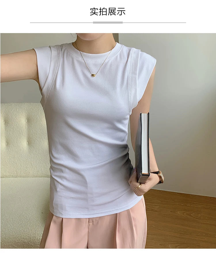 Summer Women T Shirt Girls T-Shirt Woman Clothes Tops Cotton Slim Tshirt Female Long Sleeve Crop Top Spring Tee Sexy Canale Y2k