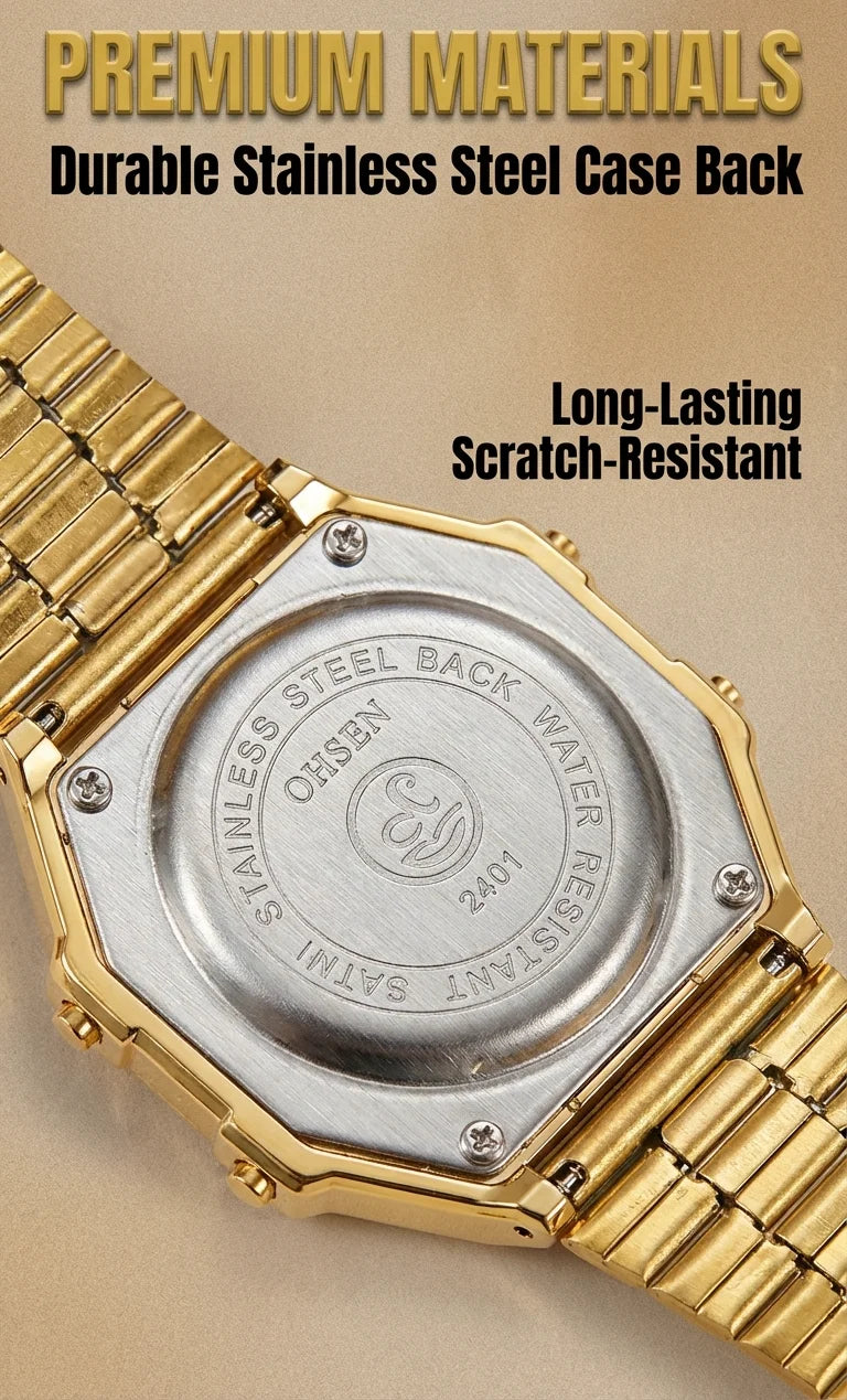 Digital Watches for Women Luxury Gold Ladies Sport Watch reloj mujer Stainless steel Electronic Watch Alarm Clocks Gifts