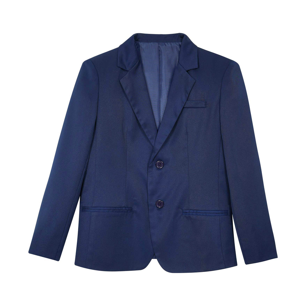 Boys Gentleman Blazer Notch Lapel Shoulder Pads Suit Coat Jacket Outerwear for Christmas Wedding Banquets Birthday Party Prom