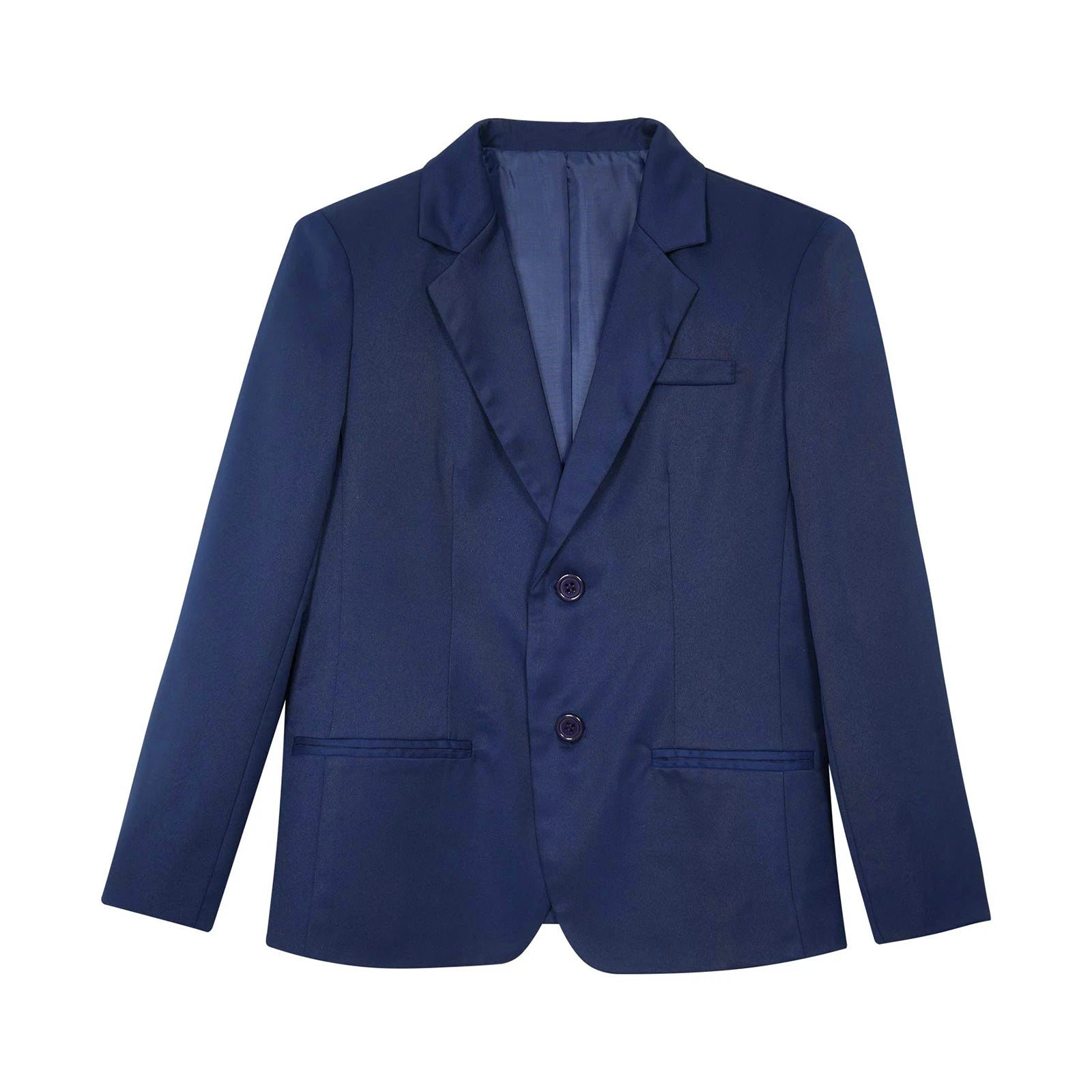 Boys Gentleman Blazer Notch Lapel Shoulder Pads Suit Coat Jacket Outerwear for Christmas Wedding Banquets Birthday Party Prom