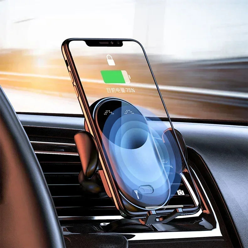 VIKEFON Car Wireless Charger Car Phone Holder for iPhone 17-12 Pro Max 11 Pro X MAX 8 7 Plus Intelligent Infrared Phone Holder