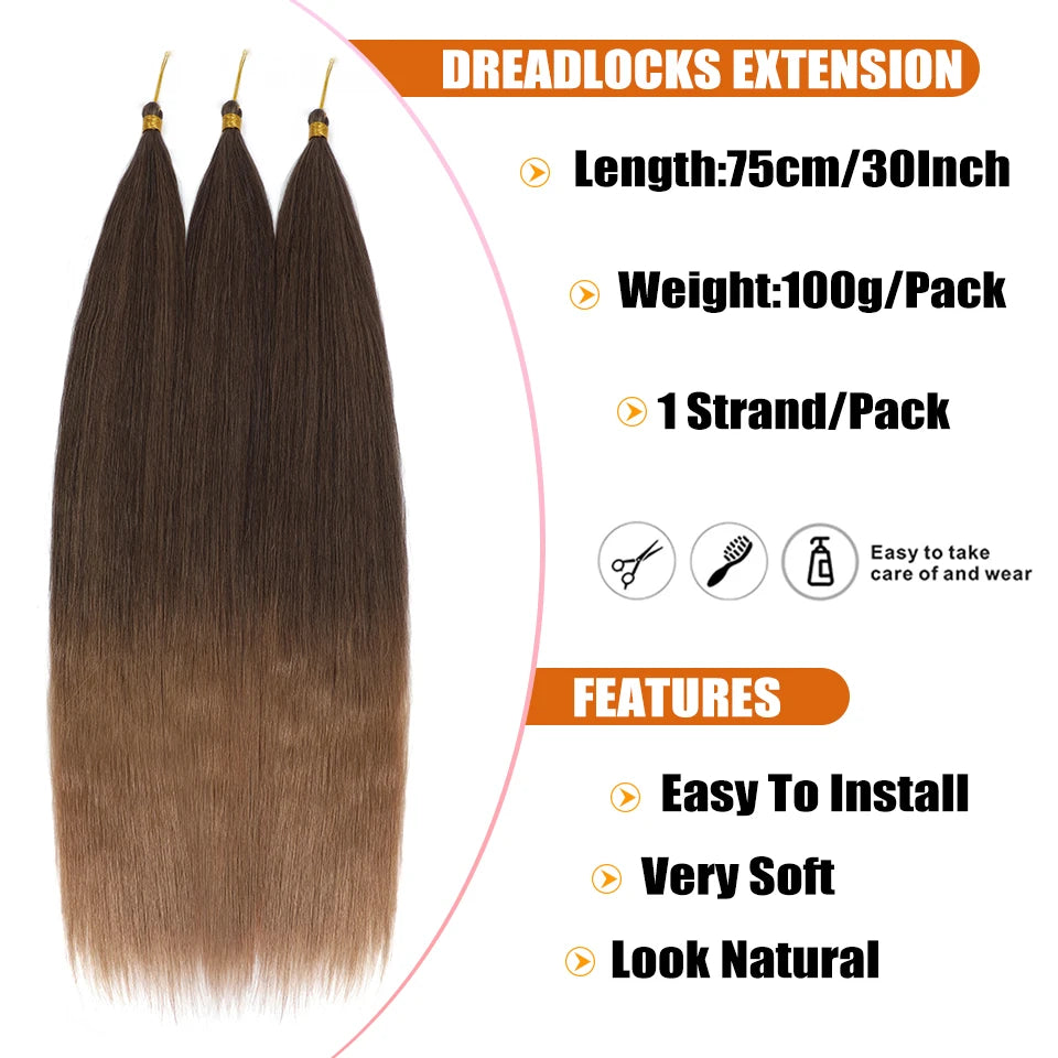 Synthetic Bone Straight Crochet Hair Extensions 30 Inch Hook Braids Ariel Straight Hair Weaving 1-3Pcs Purple Fake Hair Bundles