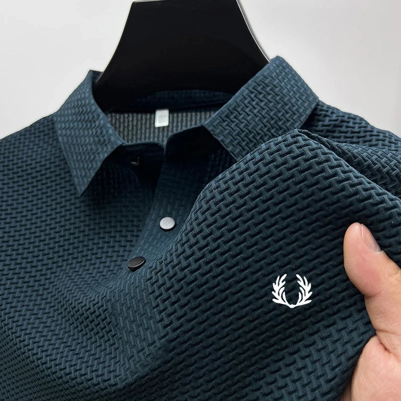 New men's short-sleeved polo shirt - fashionable, breathable and comfortable, suitable for summer wear