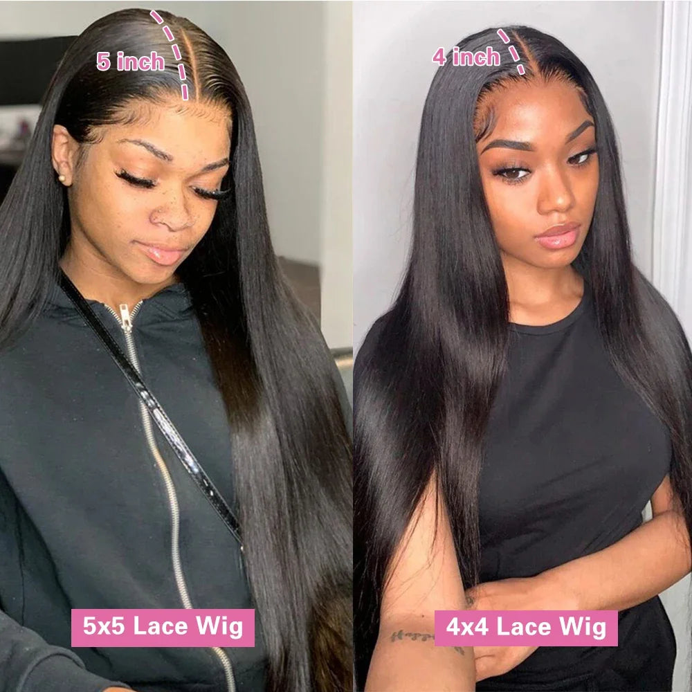 Bone Straight Human Hair Wigs 100% 360 Lace Frontal Wig 13x4 13x6 Lace Front Human Hair Wigs Transparent Lace Wigs for Women