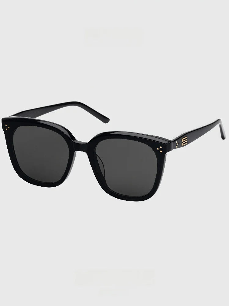 2025 New GM Sunglasses Women's Premium Large Face Slimming Sun Glasses Men's UV Protection LOLOE Fashionable round Face Suitable
