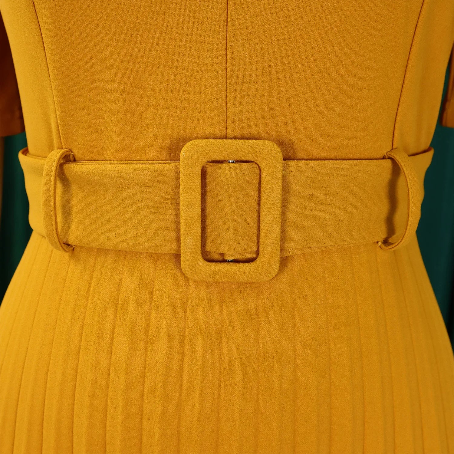 Fashion Ladies Birthday Party Dinner Night Dress New Elegant Pleated Dresses For Women V Neck Short Sleeve Belt Waisted Mid Calf