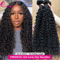 24 24 24 Burmese Curly Human Hair Bundles 12A Indian Unprocessed Raw Human Hair Bundles kinky Curly Hair Bundles Real Human Hair