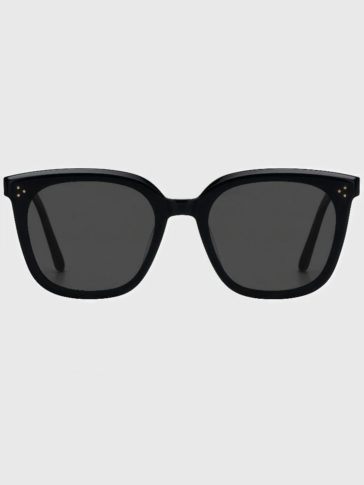 2025 New GM Sunglasses Women's Premium Large Face Slimming Sun Glasses Men's UV Protection LOLOE Fashionable round Face Suitable