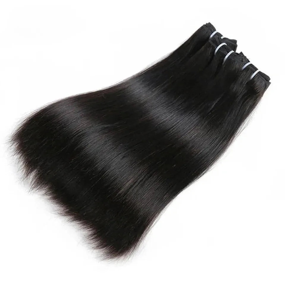 Debut Brazilian Straight Hair Double Drawn Natural Black Human Hair Weave Bundles Remy 27# 4# 6# 8# Blond 613 Human Hair Bundle