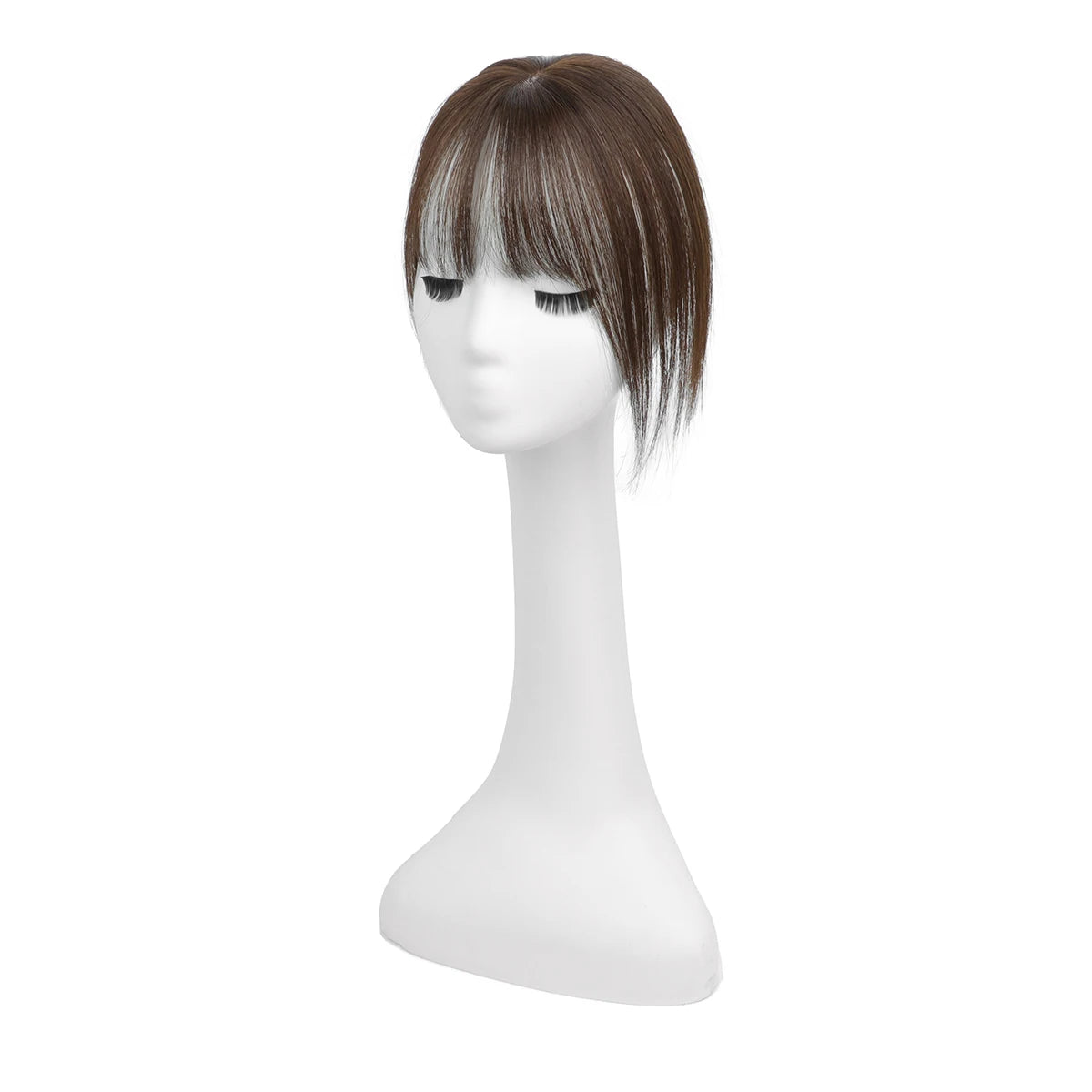 Real Human Hair Toppers for Women Daily 360°  Bangs 3D Hair Pieces with Thinning Hair Bangs20, 25, 30, 35cm