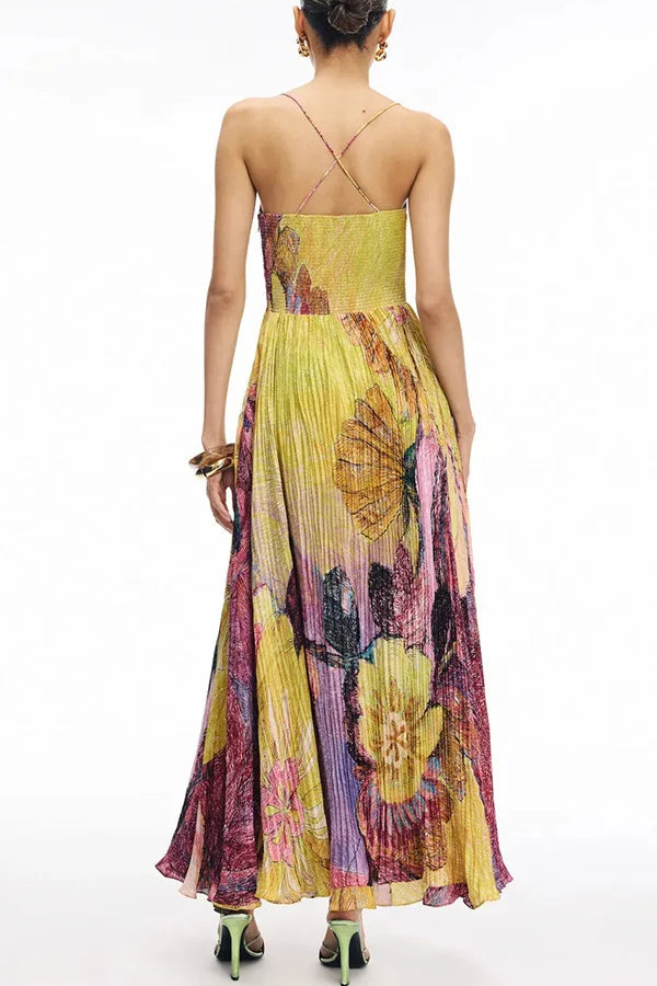 Shiny Sequin V Neck Maxi Dresses Women Elegant Slimming Backless Short Sleeved Long Dress Lady Gold Silver Party Evening Robes