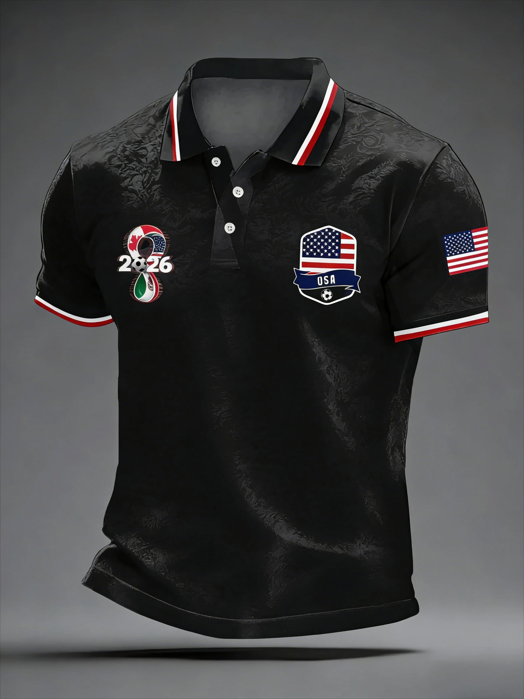 2026 Model Polo Shirt - 3D Printed Image for American Independence Day - Breathable and Quick-drying - Suitable for All Seasons