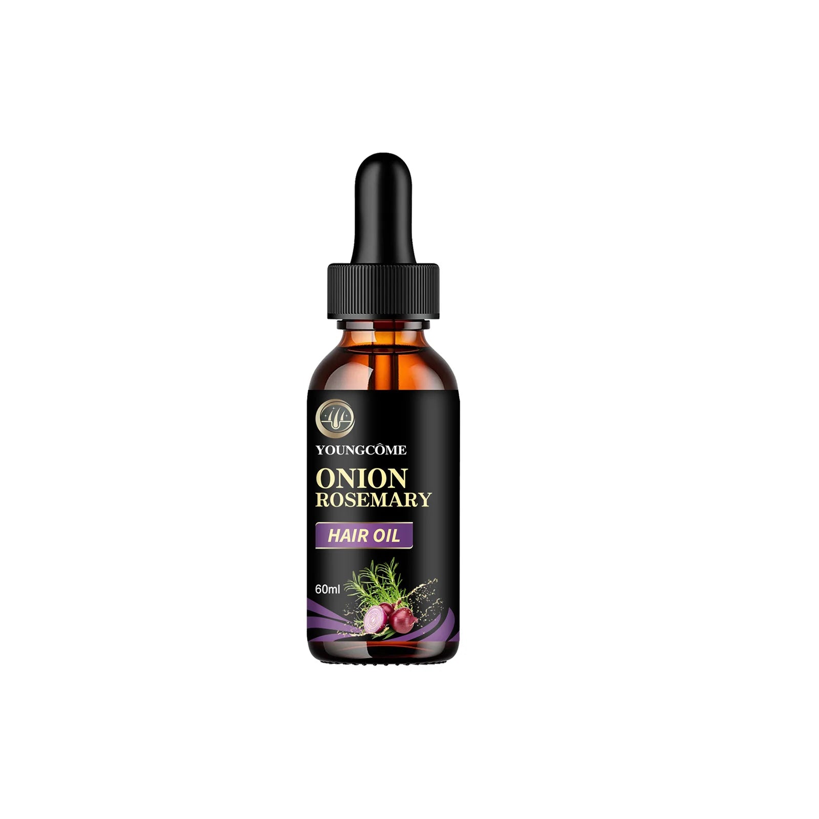 Hair Care Essential Oil Onion Rosemary Peppermint Fortified Oil Nourishing Split Dry Organic Hair Care Improving Hair Quality