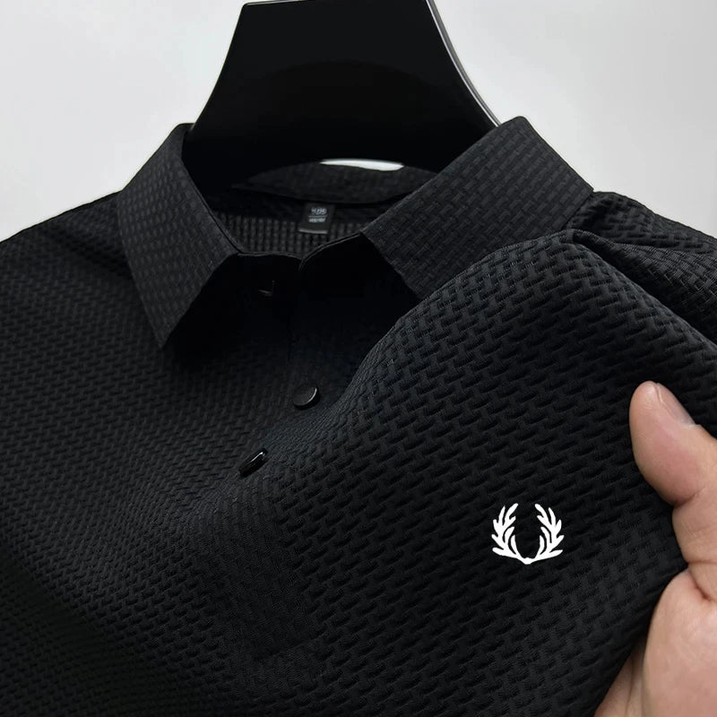 New men's short-sleeved polo shirt - fashionable, breathable and comfortable, suitable for summer wear