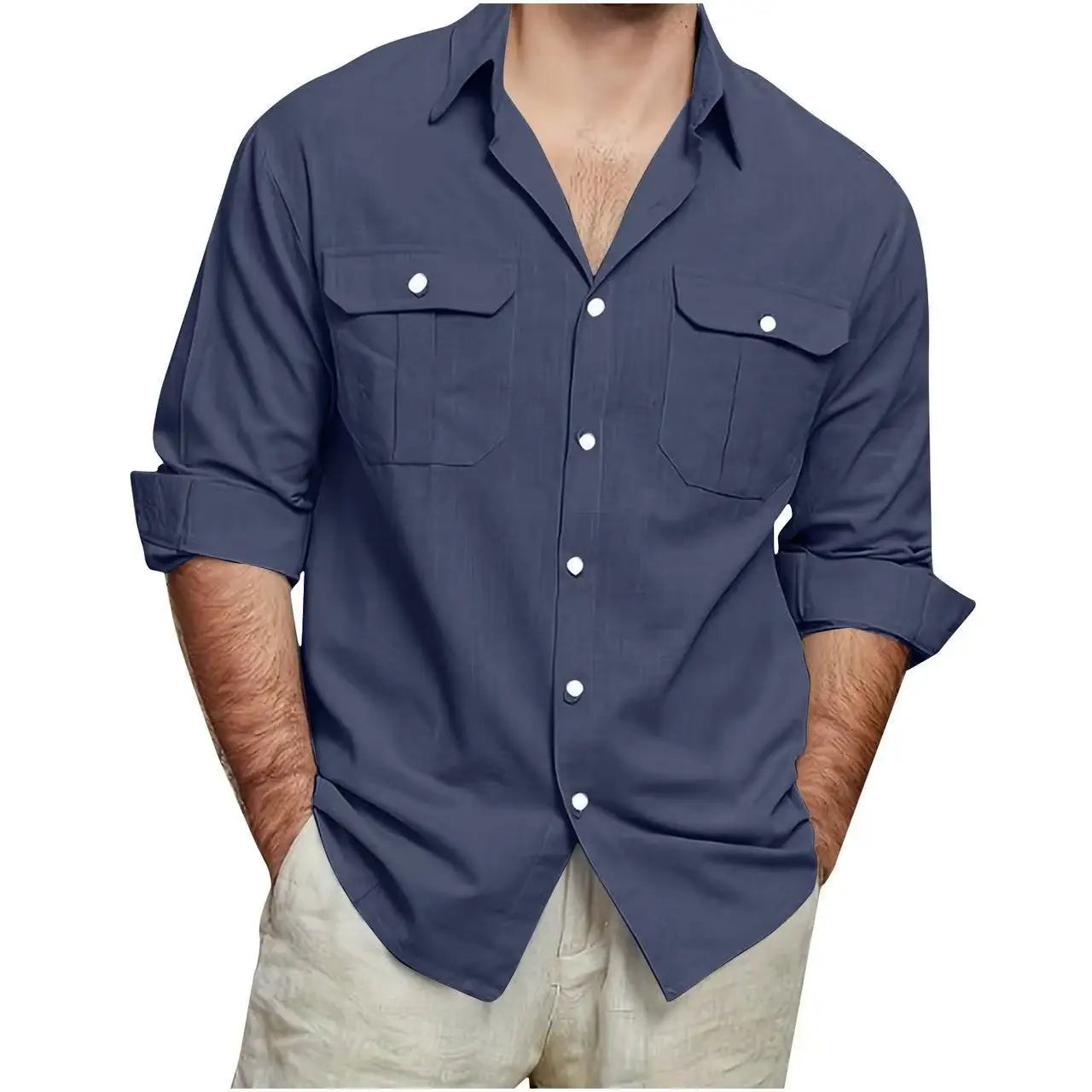 Men's Polo Shirt Short Sleeve Button Collar Tees Casual Soft Comfortable Daily Tops