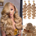 Blonde Body Wave Human Hair Bundles 27 Colored Bundles Human Hair 1/3/4 Bundle Deals Tissage Human Hair Extentions Remy Raw Hair
