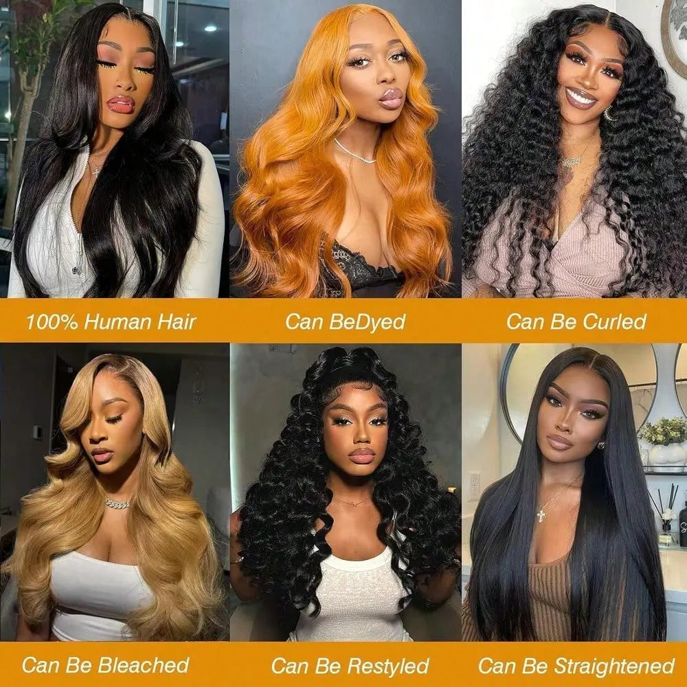 4 Bundles 15A Body Wave Human Hair, 22 24 26 28 Inch 100% Unprocessed Brazilian Virgin Double Weft Extensions in Black Color