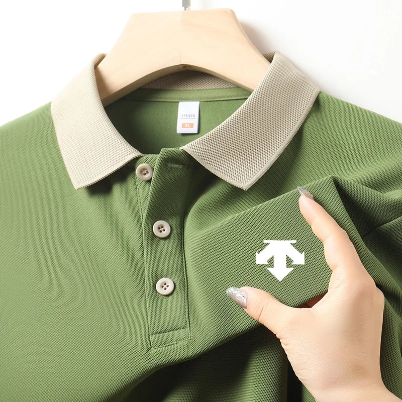 Designer Original Men's Polo Shirt New Lapel Exquisite Print Short Sleeve T-Shirt Versatile Casual Soft Business Men's clothing