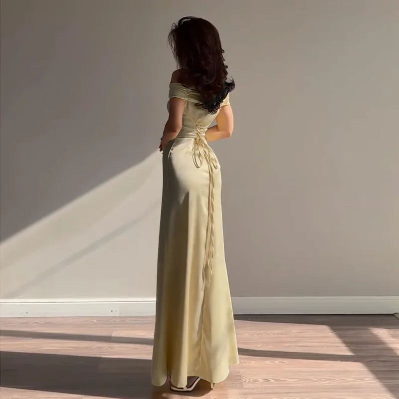 Shiny Sequin V Neck Maxi Dresses Women Elegant Slimming Backless Short Sleeved Long Dress Lady Gold Silver Party Evening Robes