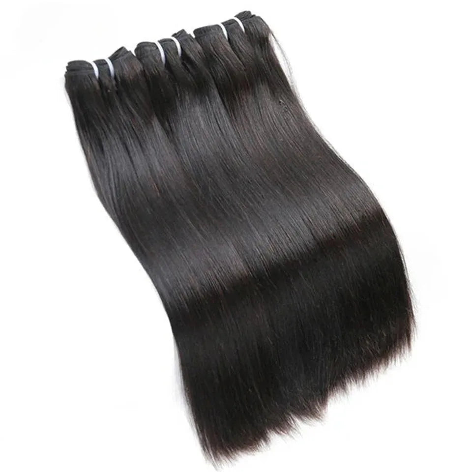 Debut Brazilian Straight Hair Double Drawn Natural Black Human Hair Weave Bundles Remy 27# 4# 6# 8# Blond 613 Human Hair Bundle
