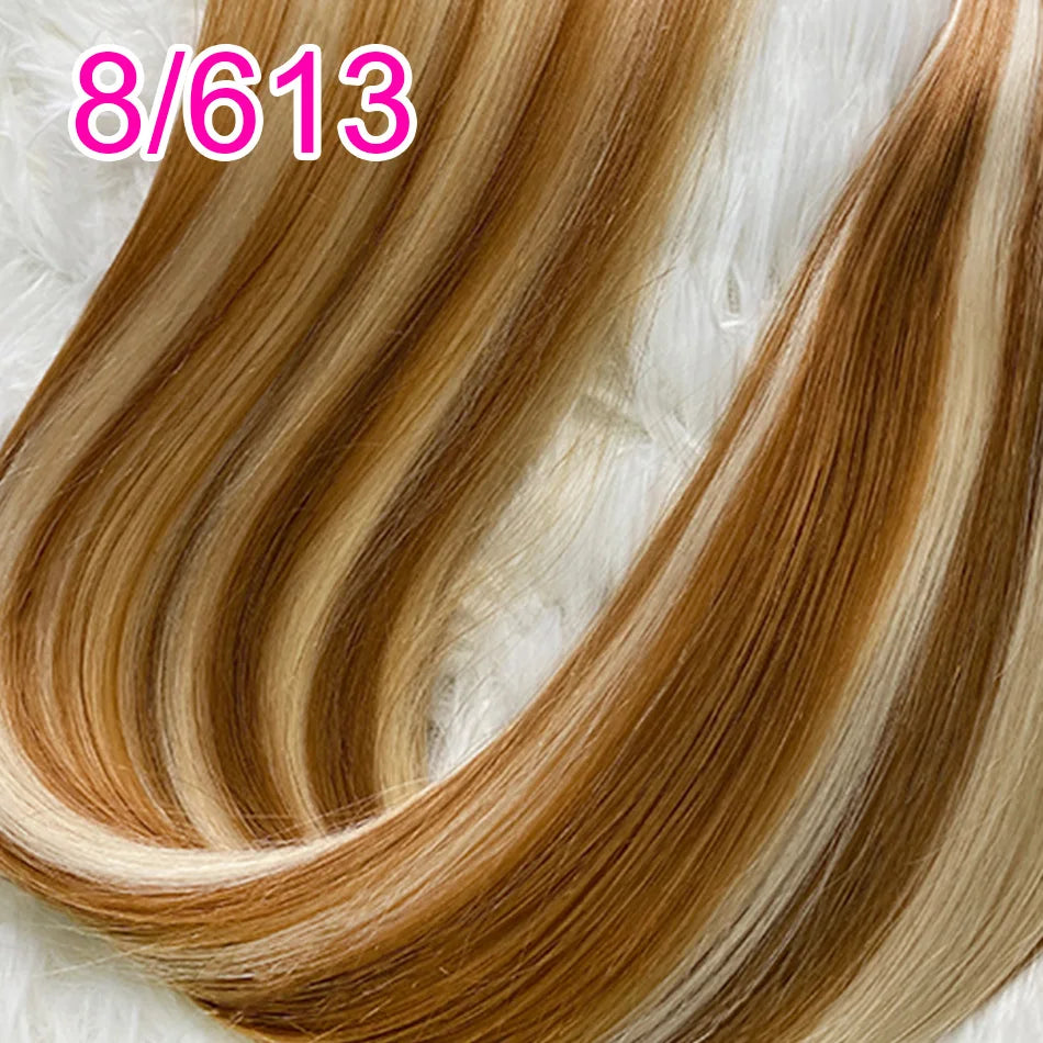 Straight Human Hair Bundles No Weft Natural Black Bulks Blonde Brazilian Remy Hair 100% Real Natural Hair Extension For Women