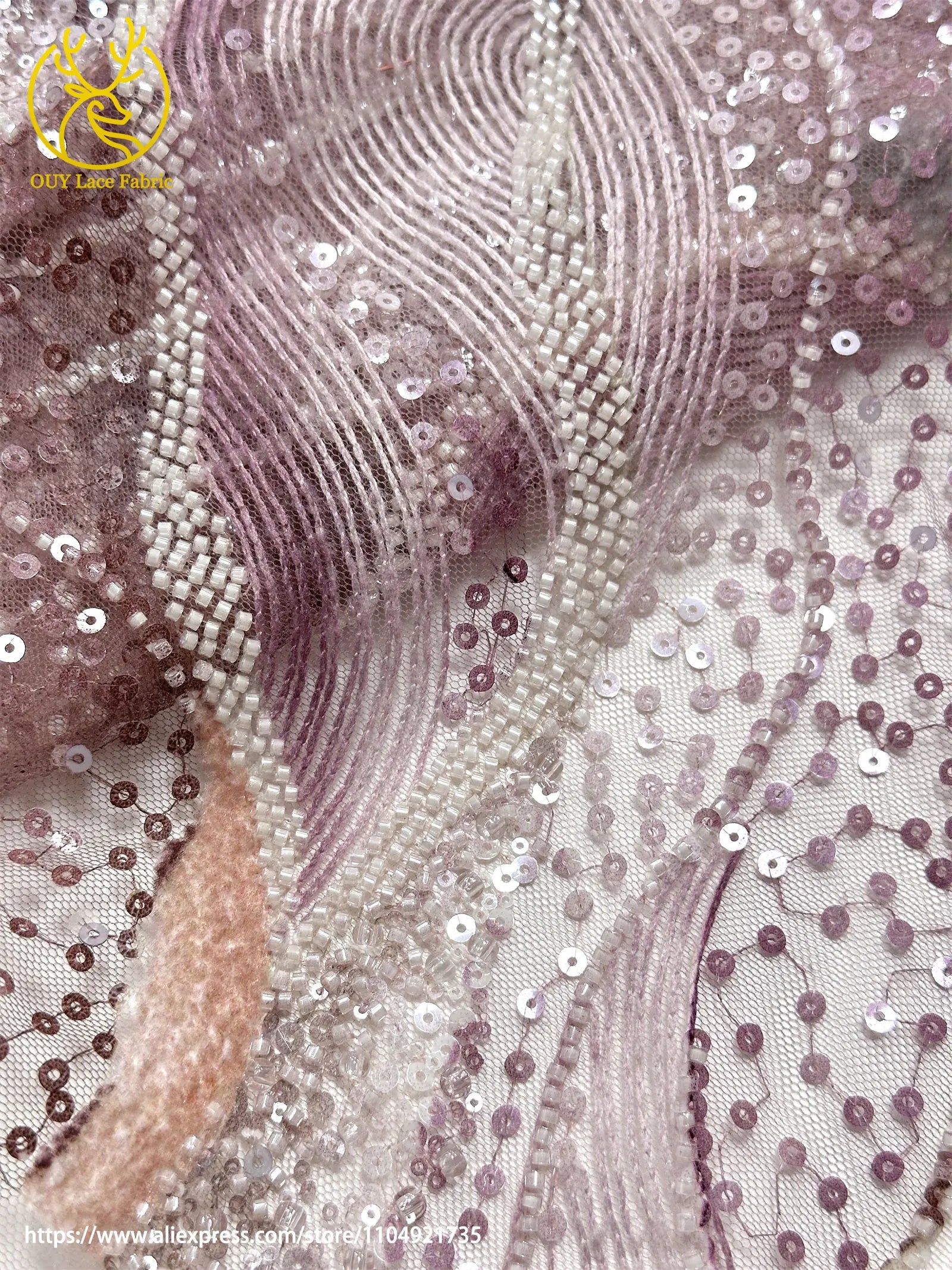 Latest French Ladies Party Evening Dresses Luxury Lace Fabrics High Quality African Groom Beaded Sequins Tulle Lace Fabrics
