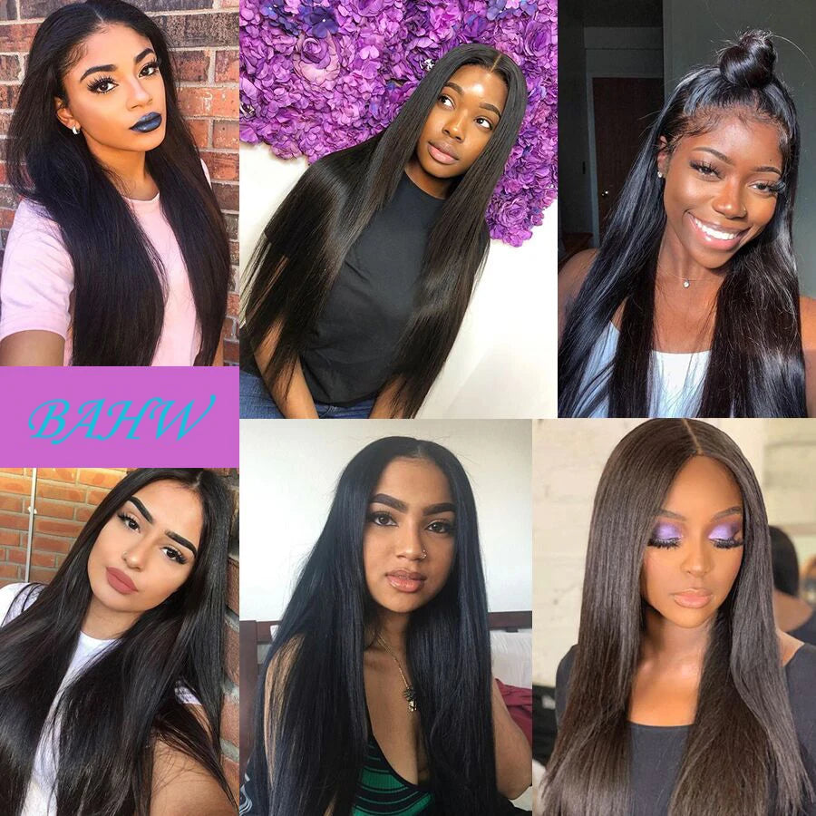 Peruvian 100% Human Hair Straight Bundles Weave Natural Color 1/2/3/4 Bundles Deal 8-30 Inch Bundle Hair Extensions Fow Momen