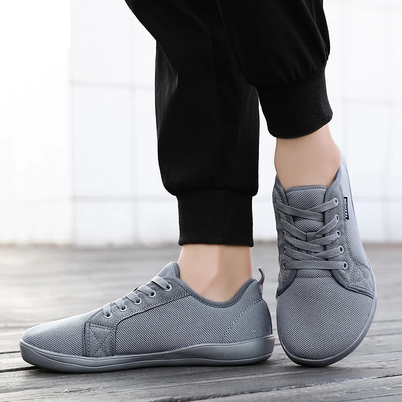 Men's Barefoot Shoes with Wide Toe Breathable Minimalist Sneakers for Fitness Cross Training Casual Wear and Large Size Comfort