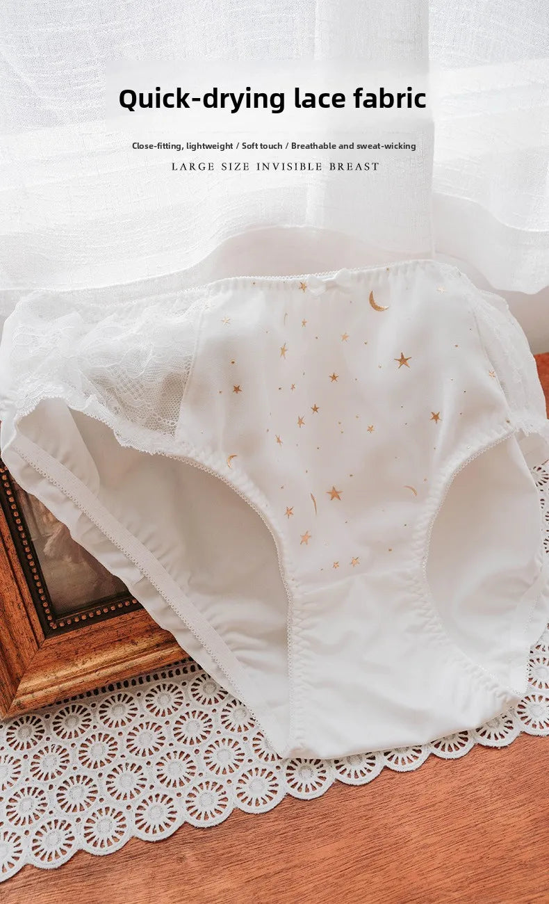 Men's Lace Sexy Underwear  Panties with Bow Tie Unisex Universal Comfortable Polyester Fiber Undergarments for Youth