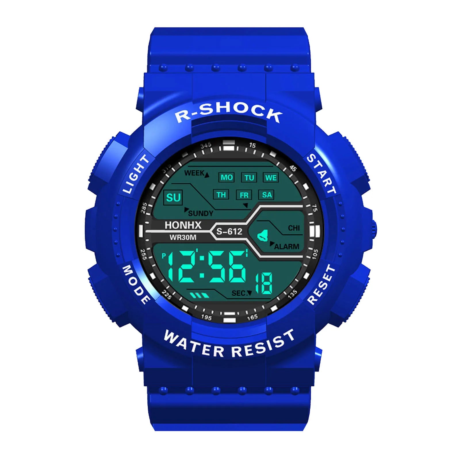 A Variety Of Styles Of Cool Sports Electronic Watches With Four Buttons