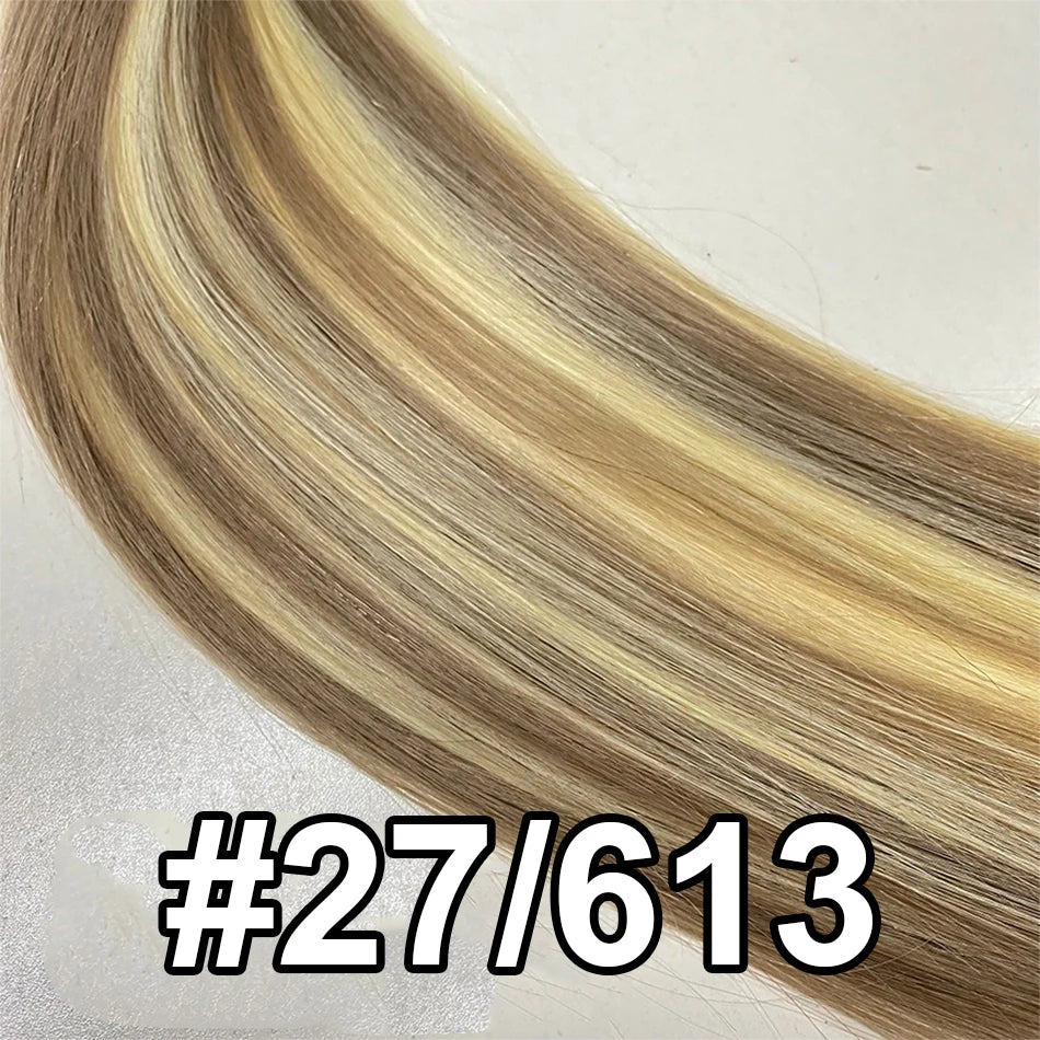 14A Bulk Human Hair Extensions bone Straight 100% Real Remy Highlights human hair braiding hair salon exclusive hair extensions