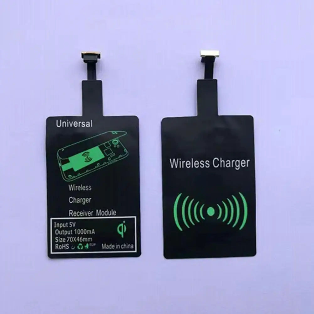 Wireless Charging Receiver Type C Fast Wire Less Charger Self Adhesive Sticker Charging Receiver for Mobile Phone Android Device
