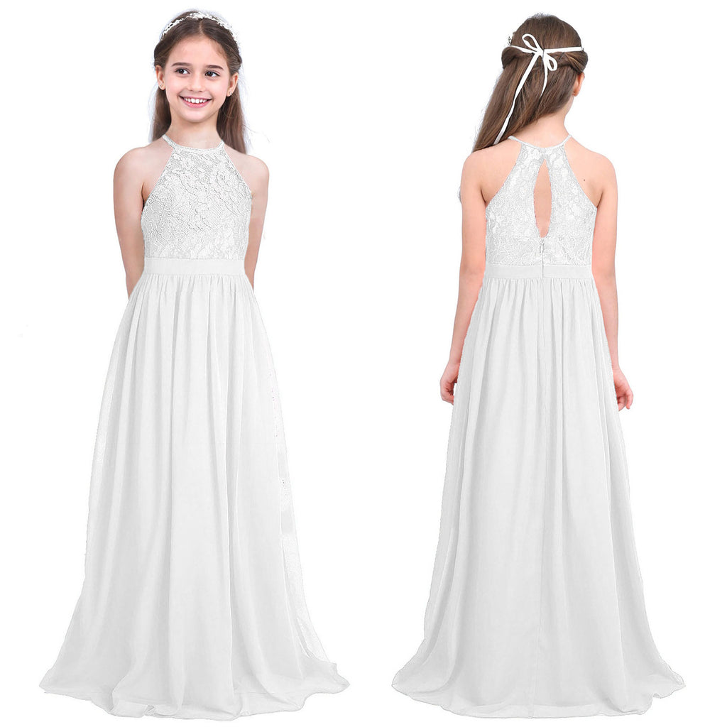 iiniim Childrens Vestidos Birthday Party Dress Kids Princess Summer Lace Wedding Dresses Girls Ball Tutu Prom Dress Teen Costume