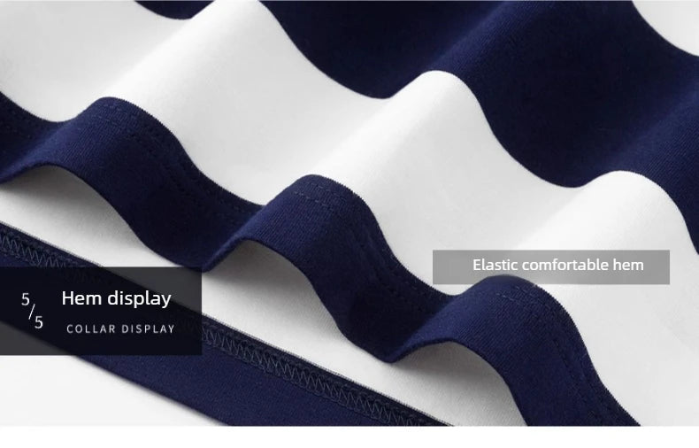 Polo Shirt Man Long Sleeve Cotton Casual Striped Polo Shirt Men Fashion Lapel Button Shirt Embroidery High Quality Breathable