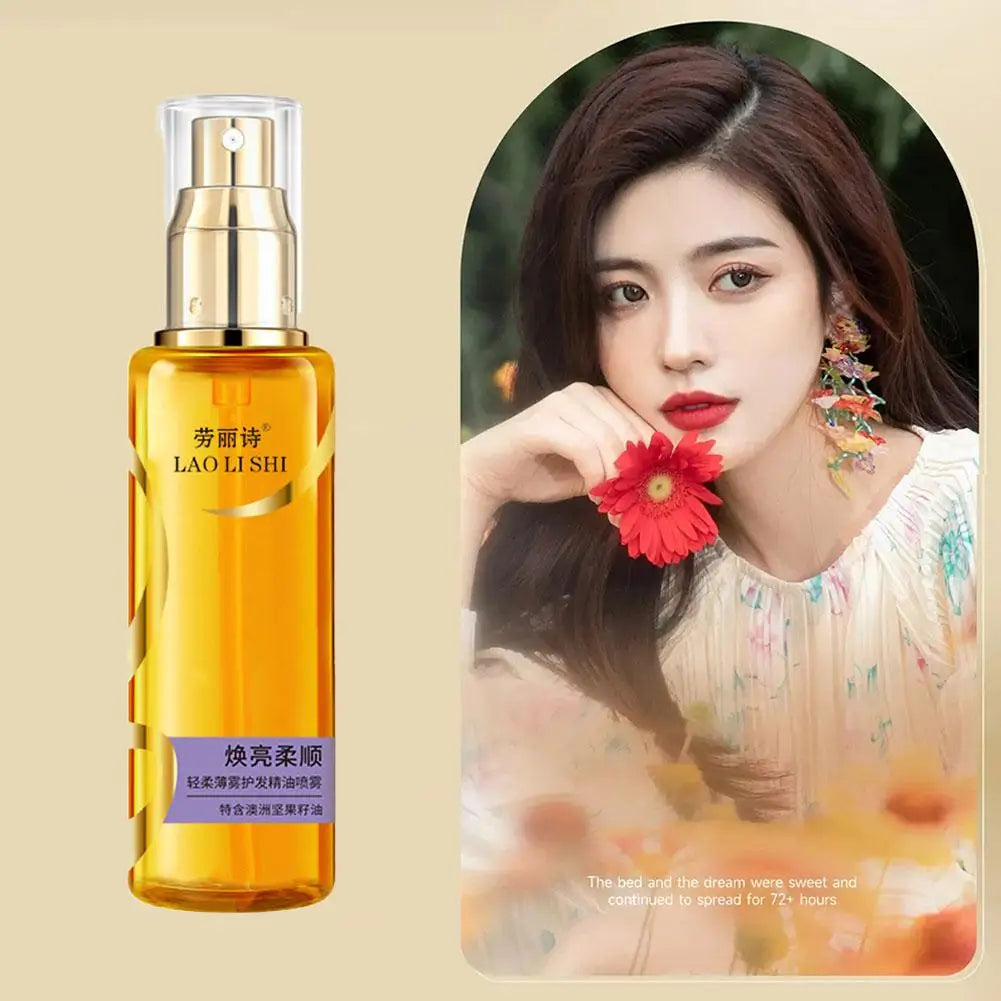 Hair Oil Spray Fragrance Hair Mask Nourishing Conditioning Oil Deeply Moisturizing Hair Curly Spray Gift Women Hair Care Serum