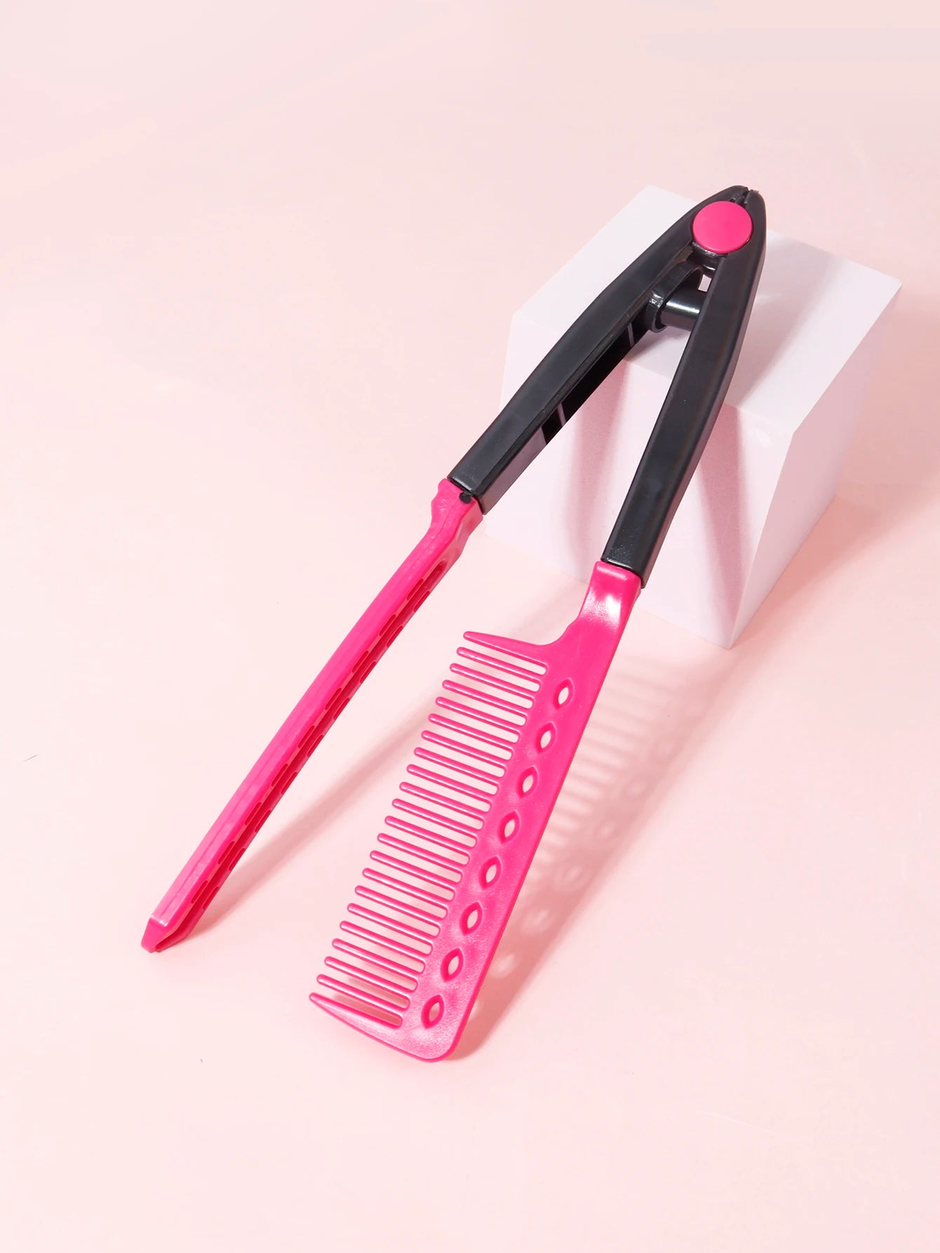 Straight hair brush, V-shaped straightener, straighten hair, suitable for hair salons, special for real hair wigs