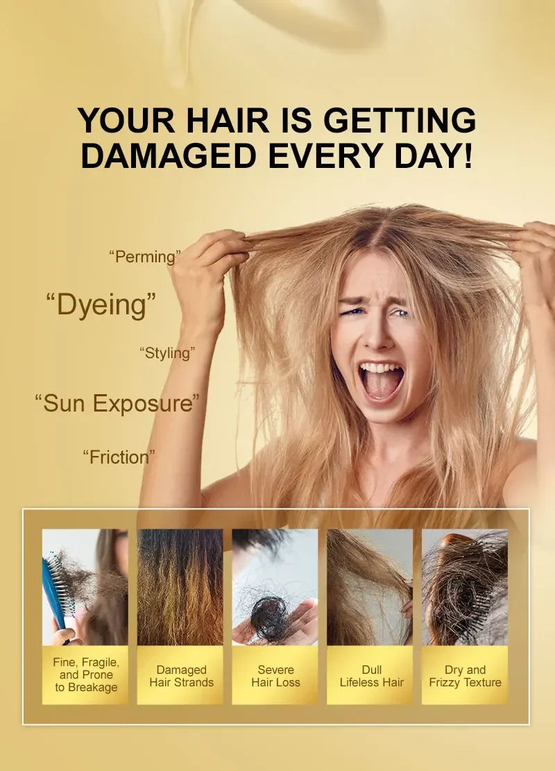 Moroccan Hair Care Essential Oil Nourishes Hair Nut Oil Smooths Brightens Softens Hair essence Repairs Scalding Damage Hairy Dry