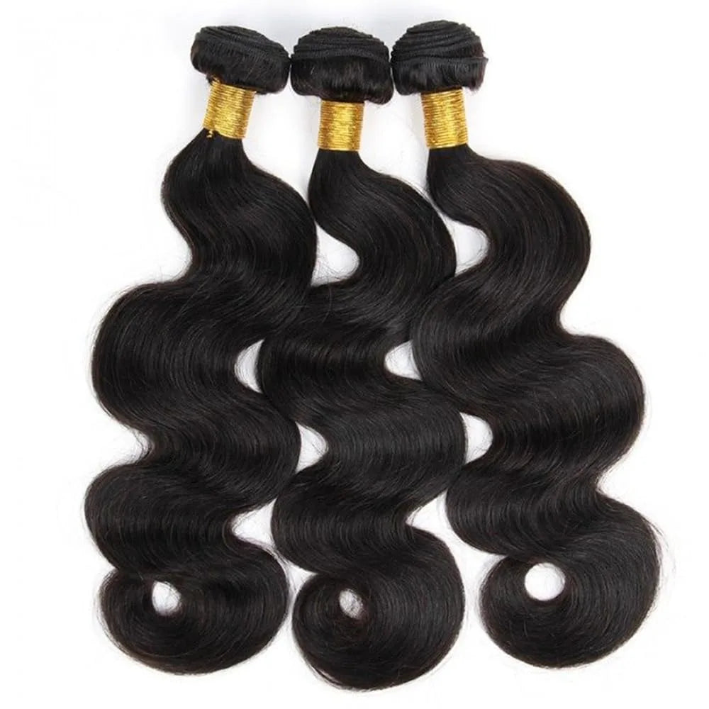 Brazilian Body Wave Human Hair Bundles Natural Hair Weave Deal 10-30Inch 100% Human Hair  Remy Hair Extensions